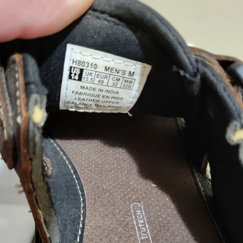 ROCKPORT Mens Leather Fisherman Sandal Darwyn‎ Brown